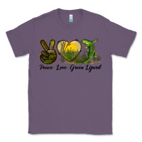 Lavender peace love green lizard Classic Tee - LillyAllenDesigns