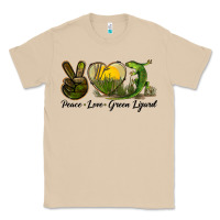 Mushroom peace love green lizard Classic Tee - LillyAllenDesigns