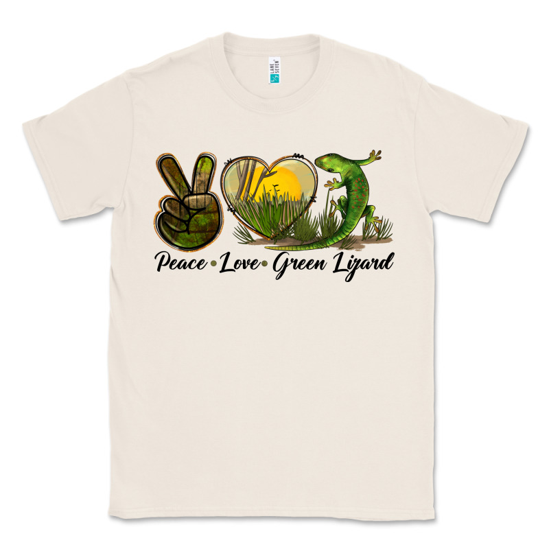 Peace Love Green Lizard Classic Tee by LillyAllenDesigns | Teevron