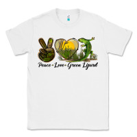 White peace love green lizard Classic Tee - LillyAllenDesigns
