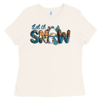 Let It Snow Snowman Ladies Tee | Teevron