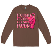 Chestnut i fought for my life and i won Long Sleeve Tee - NancyCooperArtShop