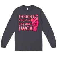 Smoke i fought for my life and i won Long Sleeve Tee - NancyCooperArtShop