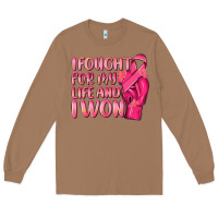 Toasted Coconut i fought for my life and i won Long Sleeve Tee - NancyCooperArtShop
