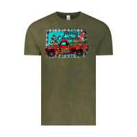 Vintage Olive truck merry christmas Vintage Tee - JahusDesignShop