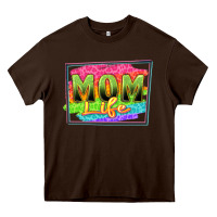 Chocolate Brown mom life Heavy Core Tee - Zillion Design Studio
