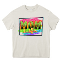 Cream mom life Heavy Core Tee - Zillion Design Studio