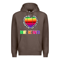 Coffee In A World Where You Can Be Anything Be Kind Shirt Premium Hoodie - Bettercallsaul