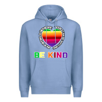 Colony Blue In A World Where You Can Be Anything Be Kind Shirt Premium Hoodie - Bettercallsaul