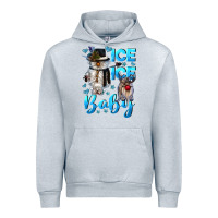 Heather Grey ice ice baby Urban Hoodie - CowGirlArtShop