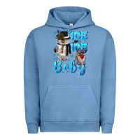 Pigment Pebble Blue ice ice baby Urban Hoodie - CowGirlArtShop
