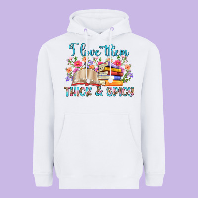 I Love Them Thick And Spicy Heavyweight Hoodie Designed By Artiststas