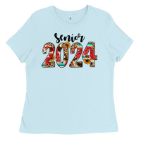 Baby Blue senior 2024 western Ladies Tee - JahusDesignShop