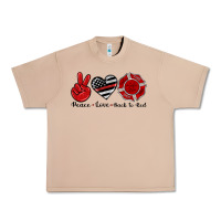 Burro peace love back to red Urban Heavy Tee - Artiststas