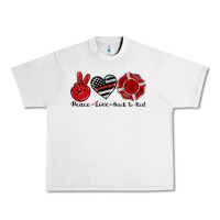 Lunar Rock peace love back to red Urban Heavy Tee - Artiststas