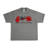 Tornado peace love back to red Urban Heavy Tee - Artiststas
