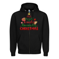 Black atole pozole mexican christmas Zipper Hoodie - MaliasSmallBusiness