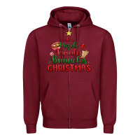Burgundy atole pozole mexican christmas Zipper Hoodie - MaliasSmallBusiness