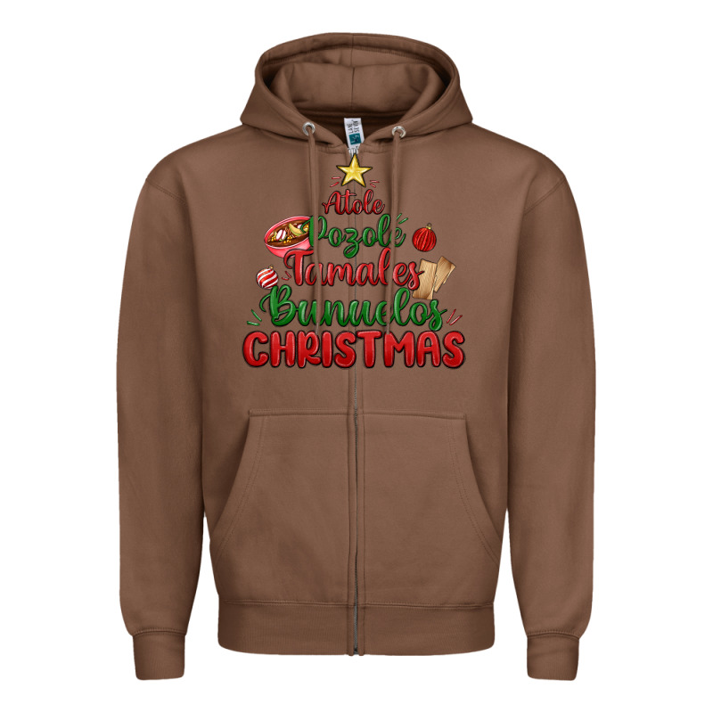 Atole Pozole Mexican Christmas Zipper Hoodie by MaliasSmallBusiness | Teevron