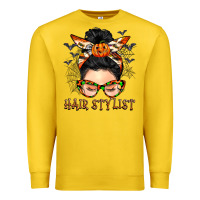 Lemon Hair stylist messy bun Premium Sweatshirt - BarkalooDesign