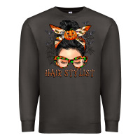 Smoke Hair stylist messy bun Premium Sweatshirt - BarkalooDesign