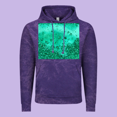 Green Glitter Vintage Hoodie Designed By Jahusdesignshop
