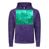 Cloud Purple green glitter Vintage Hoodie - JahusDesignShop