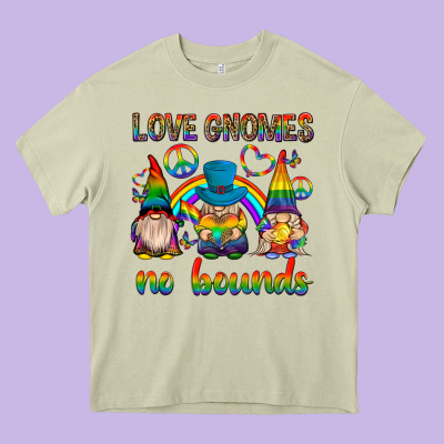 Pride Gnomies Heavy Core Tee Designed By Texasbilliewilder