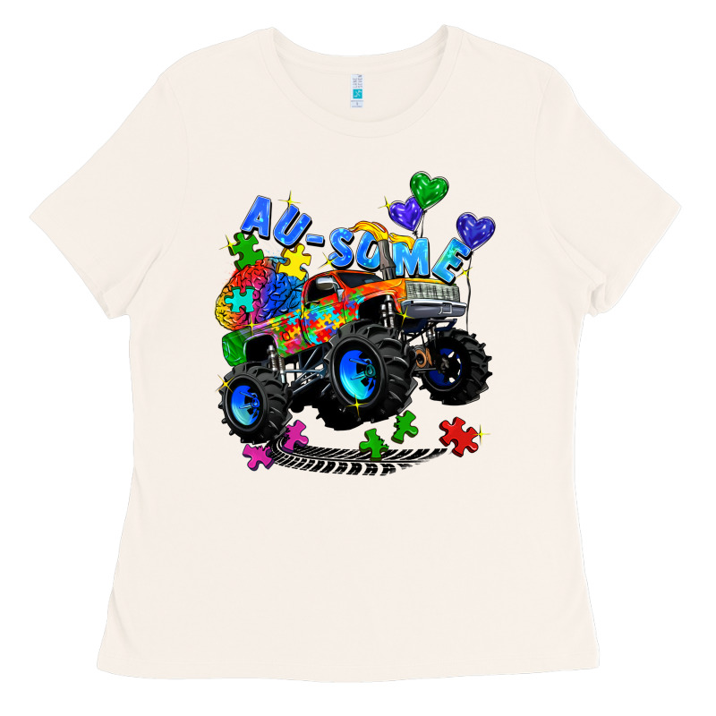 Monster Truck Au Some Ladies Tee by Zillion Design Studio | Teevron