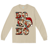 Mushroom ho ho ho western christmas Long Sleeve Tee - Jasminsmagicworld