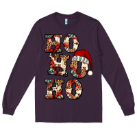 Plum ho ho ho western christmas Long Sleeve Tee - Jasminsmagicworld