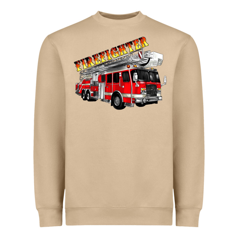 Firefighter Fire Truck Heavyweight Sweatshirt by Artiststas | Teevron
