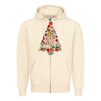 Sandshell teacher christmas tree Zipper Hoodie - MaliasSmallBusiness