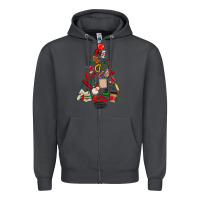 Smoke teacher christmas tree Zipper Hoodie - MaliasSmallBusiness