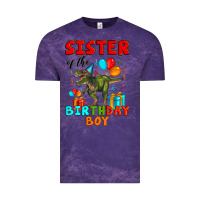 Cloud Purple sister of the birthday boy t rex Vintage Tee - Artiststas