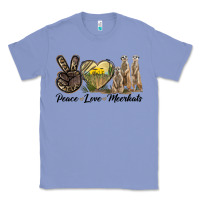 Colony Blue Peace Love Meerkats Classic Tee - LillyAllenDesigns