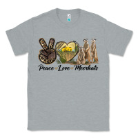 Heather Grey Peace Love Meerkats Classic Tee - LillyAllenDesigns