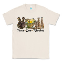 Natural Peace Love Meerkats Classic Tee - LillyAllenDesigns