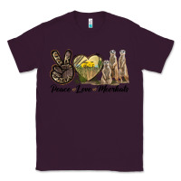 Plum Peace Love Meerkats Classic Tee - LillyAllenDesigns