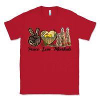 Red Peace Love Meerkats Classic Tee - LillyAllenDesigns