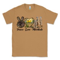 Toasted Coconut Peace Love Meerkats Classic Tee - LillyAllenDesigns
