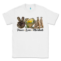 White Peace Love Meerkats Classic Tee - LillyAllenDesigns