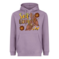 Black Woman Self Love Nails Heavyweight Hoodie | Teevron
