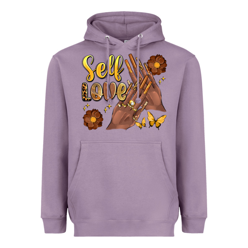 Black Woman Self Love Nails Heavyweight Hoodie by Artiststas | Teevron