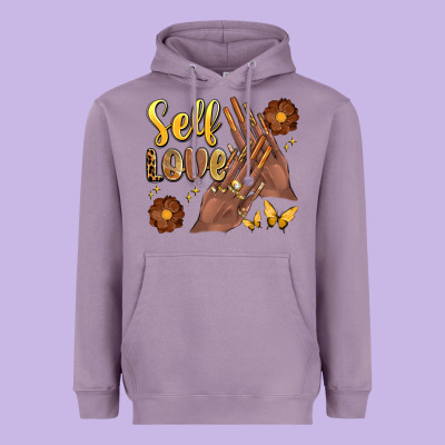 Black Woman Self Love Nails Heavyweight Hoodie Designed By Artiststas