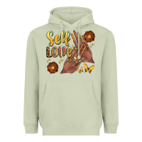 Matcha black woman self love nails Heavyweight Hoodie - Artiststas