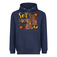 Navy black woman self love nails Heavyweight Hoodie - Artiststas