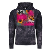 Cloud Black pink glitter leopard cowhide Vintage Hoodie - JahusDesignShop