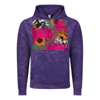 Cloud Purple pink glitter leopard cowhide Vintage Hoodie - JahusDesignShop