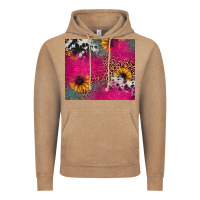 Pink Glitter Leopard Cowhide Vintage Hoodie | Teevron